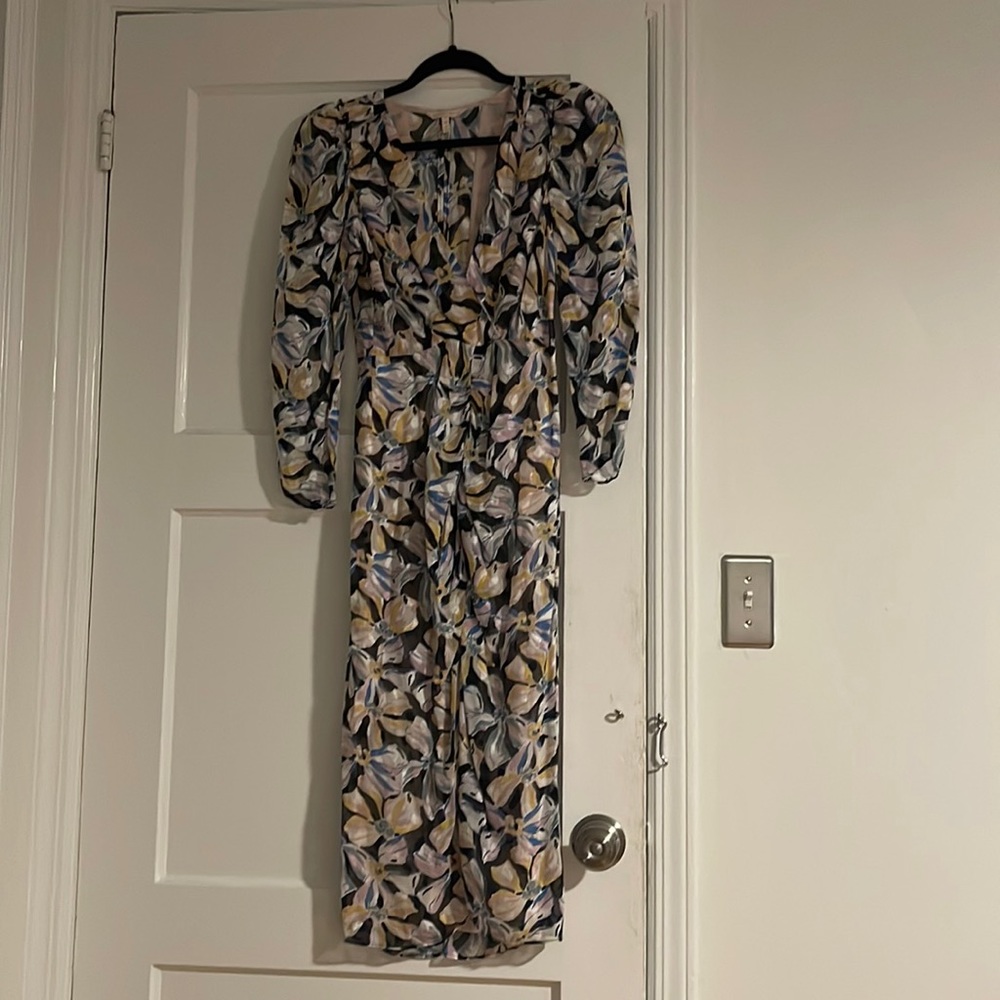 Rebecca Taylor Long Sleeve Bow Fleur Dress size 0